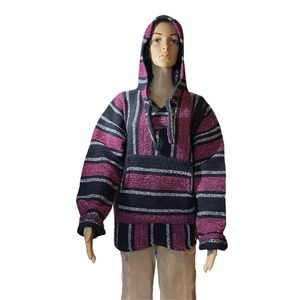 Artesanias Vega Drug Rug Baja Womens Size 8 Pullover Kangroo Pocket Hoodie